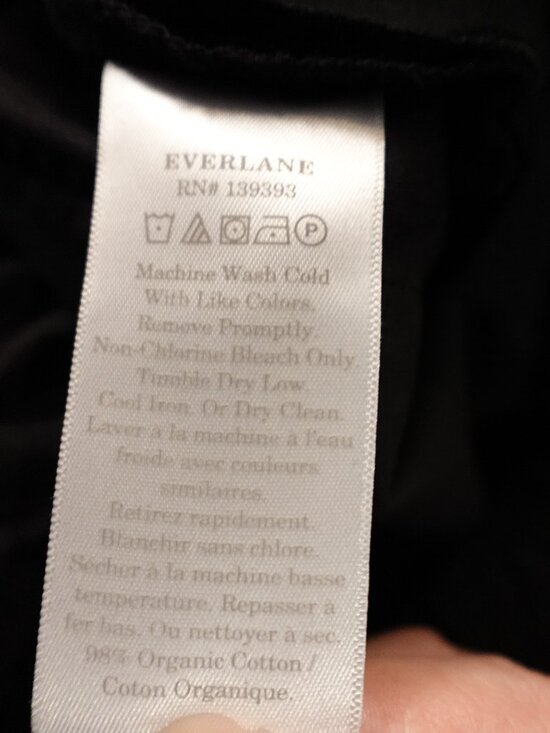 Everlane The Easy Pant Women’s 8 Black Organic Cotton Relaxed Fit - Picture 13 of 14